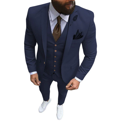 Funki Findz | Suits | Men's Formal Wedding Attire | 3 Pcs Slim Fit
