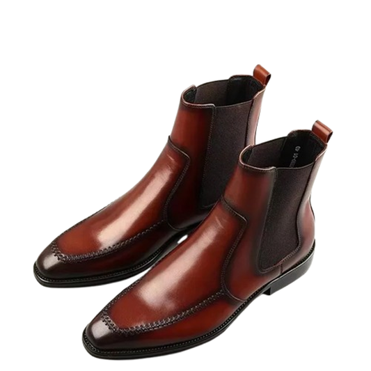 Funki Findz | Boots | Men's Elegant Leather Chelsea Ankle Boots