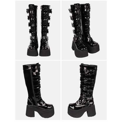 Funki Findz | Boots | Women's Harajuku Wide Buckle Boots