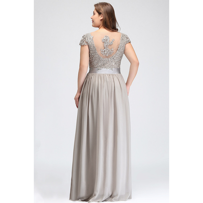 Funki Findz | Dresses | Women's Long Chiffon Satin Lace Dress