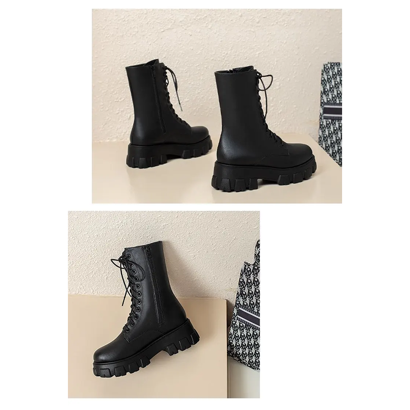 Funki Findz | Boots | Women's Platform Chunky Heel Ankle Boot
