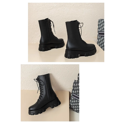 Funki Findz | Boots | Women's Platform Chunky Heel Ankle Boot