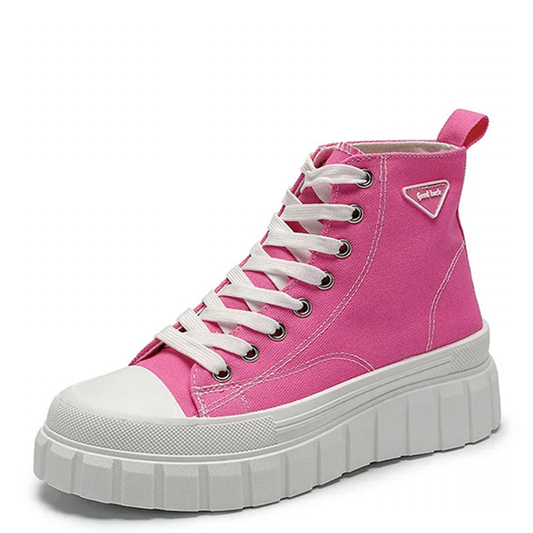 Funki Findz | Boots | Women's Casual Canvas Lace Up Sneakers