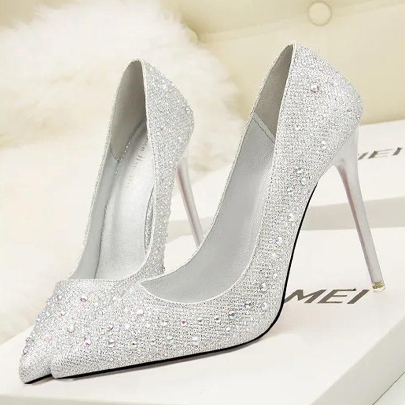 Funki Findz | Shoes | Women's Rhinestone Sparkly Prom Shoes