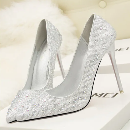Funki Findz | Shoes | Women's Rhinestone Sparkly Prom Shoes