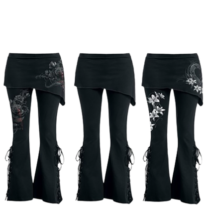 Funki Findz | Pants | Women's Gothic Lace Up Bandage Leggins