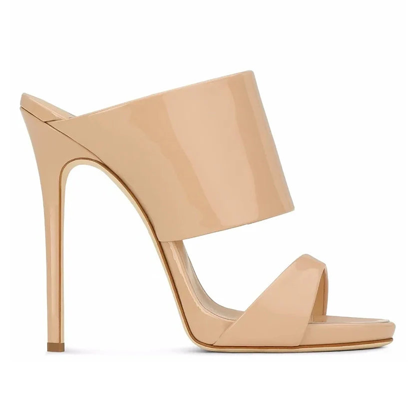 Funki Findz | Shoes | Women's Stylish Metallic High Heel Slides