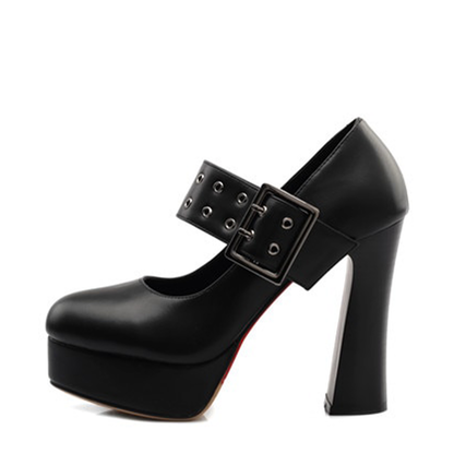 Funki Findz | Shoes | Women's Rivet Strap Platform Mary Janes