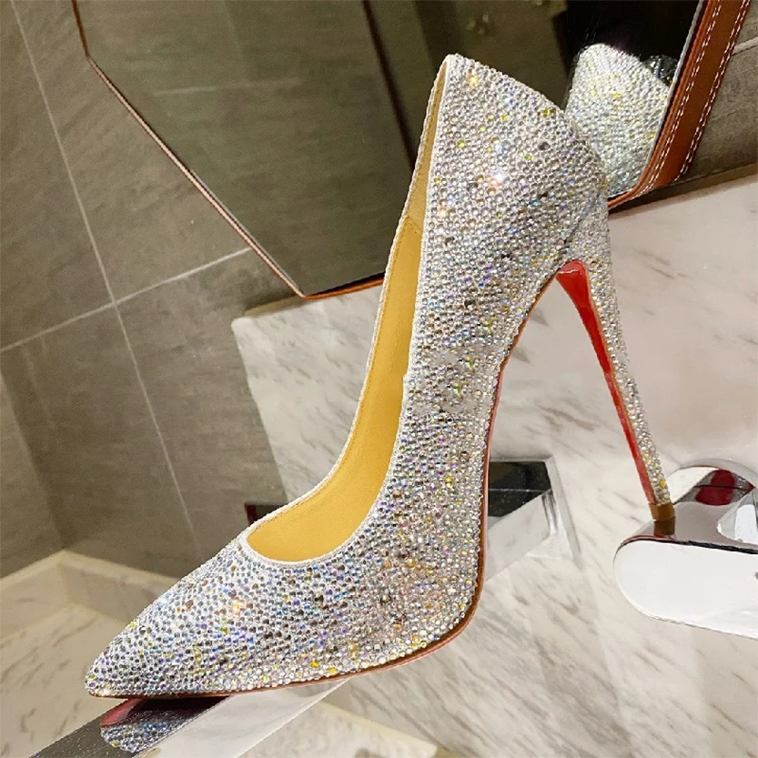 Funki Findz | Shoes | Women's Luxury Rhinestone Wedding Shoe