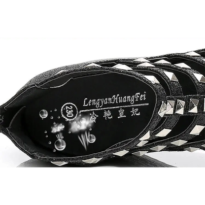 Funki Findz | Shoes | Women's Rivet Platform Gladiator Sandals