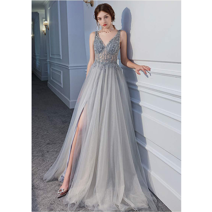 Funki Findz | Dresses | Women's Long Chiffon Tulle Prom Dress