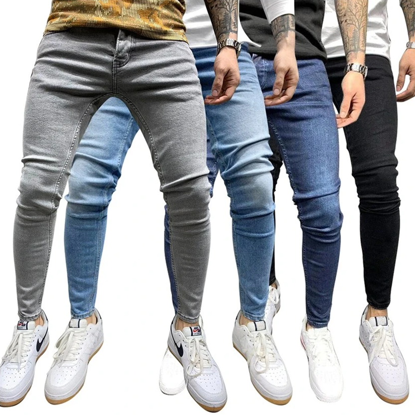 Funki Findz | Pants | Men's Skinny Slim Fit Cargo Pencil Jeans
