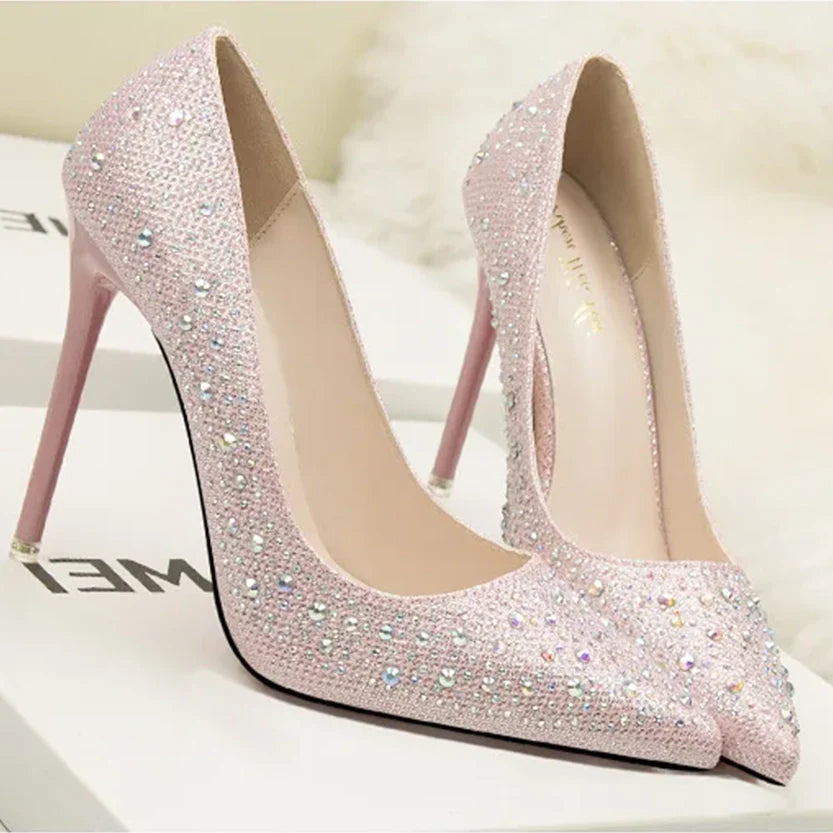 Funki Findz | Shoes | Women's Rhinestone Sparkly Prom Shoes