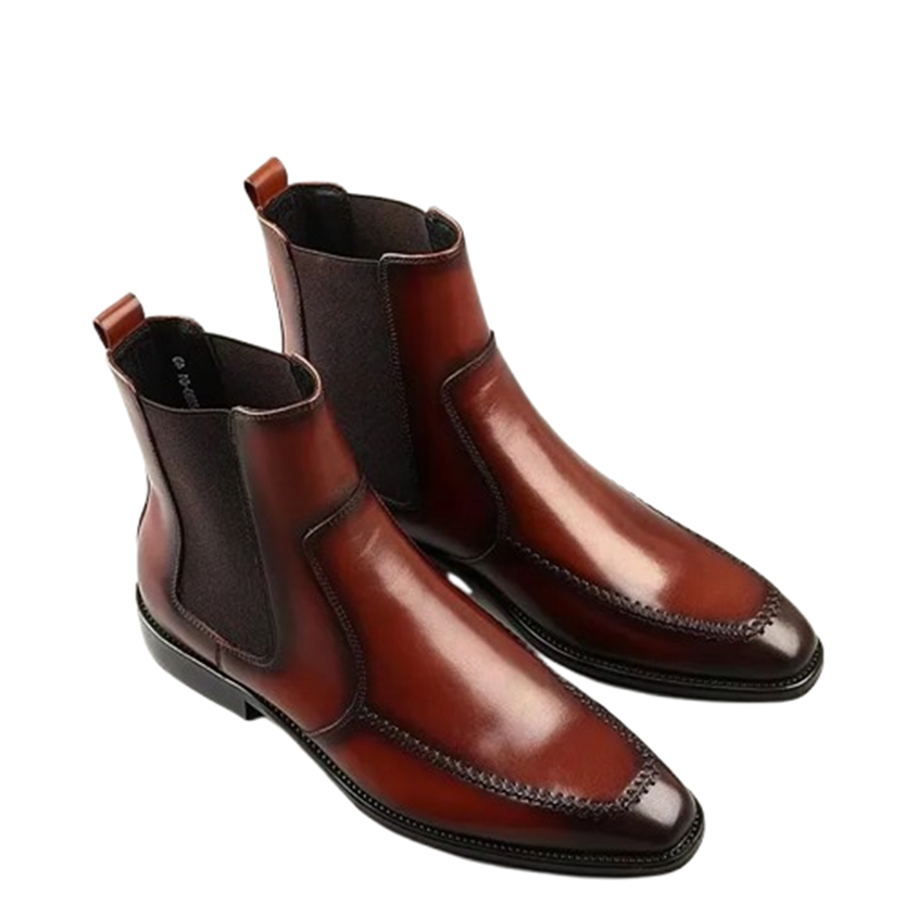 Funki Findz | Boots | Men's Elegant Leather Chelsea Ankle Boots