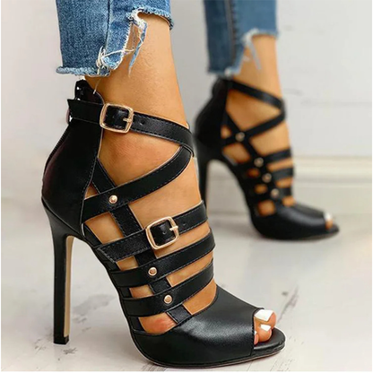 Funki Findz | Shoes | Women's Strappy Roman Stiletto Sandals