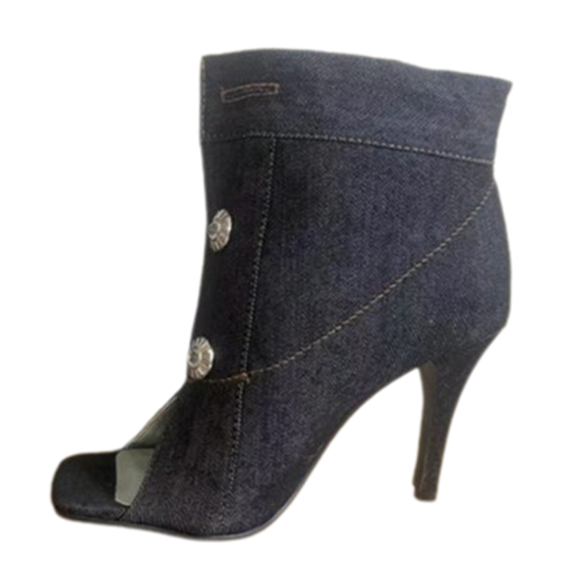 Funki Findz | Shoes | Women's Quirky Denim High Heel Shoes