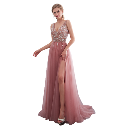 Funki Findz | Dresses | Women's Beaded  Evening Dress | Tulle
