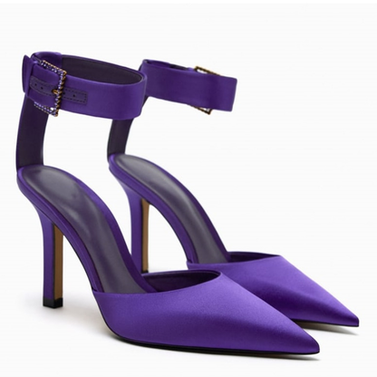 Funki Findz | Shoes | Women's Buckle Strap Pointed Toe Stilettos