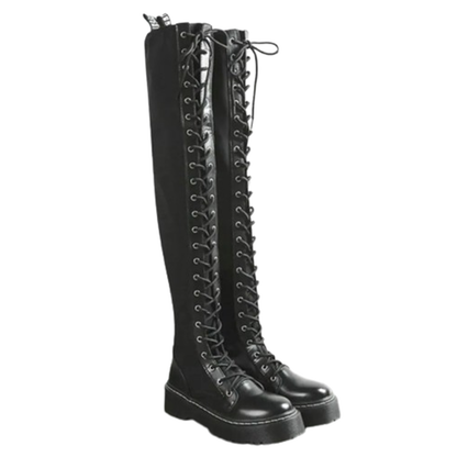 Funki Findz | Boots | Women's Platform Over Knee Sneaker Boot