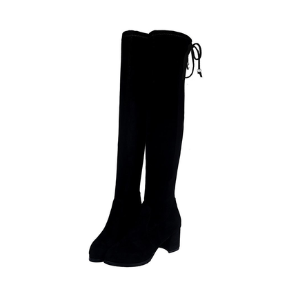 Funki Findz | Boots | Women's Thigh High Block Heel Boots 4|6|8