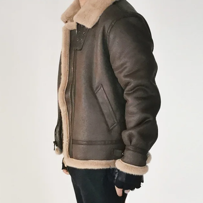 Funki Findz | Jackets | Men's Faux Leather Fleece Winter Jacket