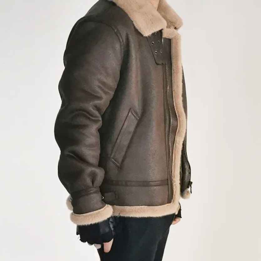 Funki Findz | Jackets | Men's Faux Leather Fleece Winter Jacket