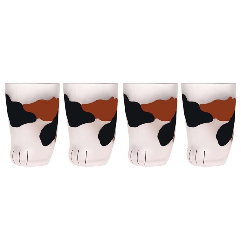 Funki Findz | Glasses | Cute Cat Paw Glass Coffee Cup Sets