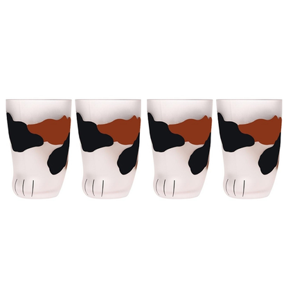 Funki Findz | Glasses | Cute Cat Paw Glass Coffee Cup Sets