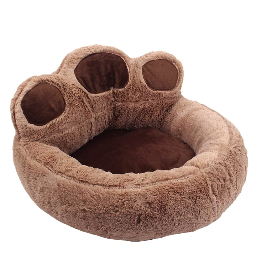 Funki Findz | Pet Beds | Cute Fluffy Paw Shaped Dog Cat Beds