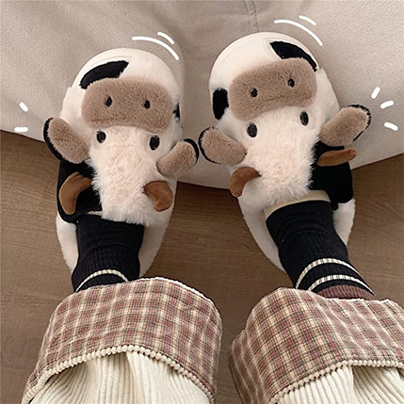 Funki Findz | Shoes | Women's Cute Soft Cow Slipper
