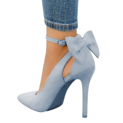 Funki Findz | Shoes | Women's Suede Bow Knot Stilettos
