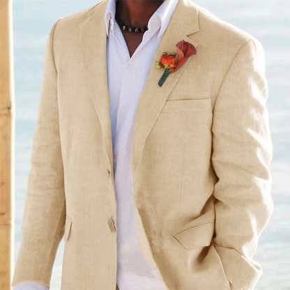 Funki Findz | Suits | Men's 2 Pcs Linen Beach Wedding Suit
