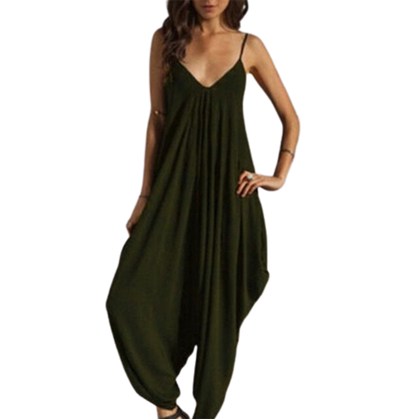 Funki Findz | Pants | Women's Elegant Loose Fit Strappy Romper