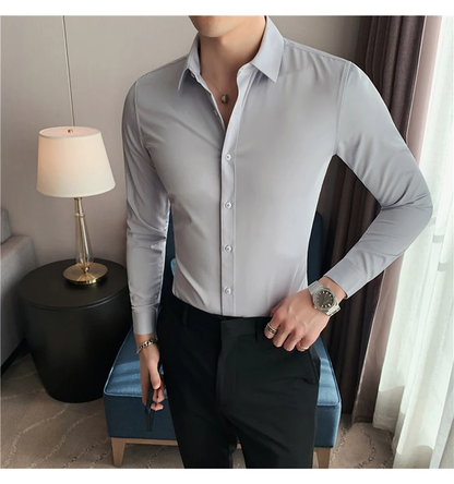 Funki Findz | Shirts | Men's Slim Fit British Style Dress Shirt 7XL