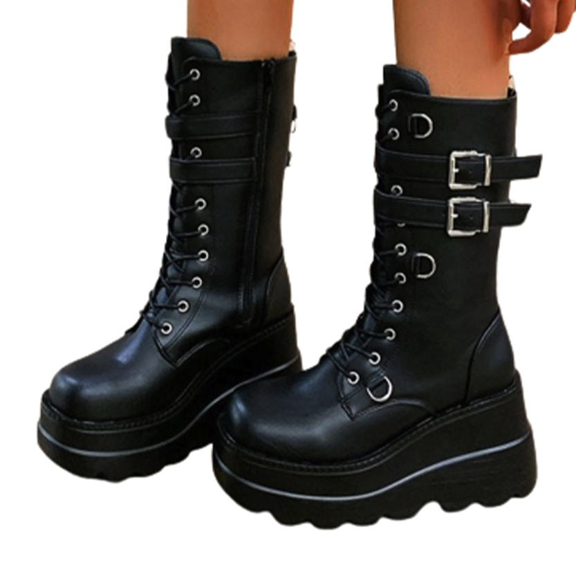Funki Findz | Boots | Women's New Gothic Style Platform Boots