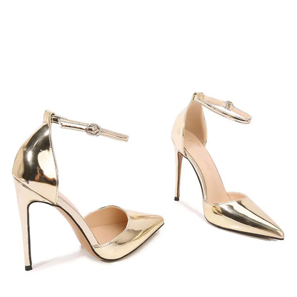 Funki Findz | Shoes | Women's Gold Silver Formal Stiletto Pumps