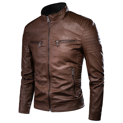 Funki Findz | Jackets | Men's Motorcycle Faux Leather Jacket