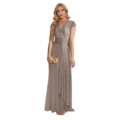 Funki Findz | Dresses | Women's Elegant Long Sequin Dress