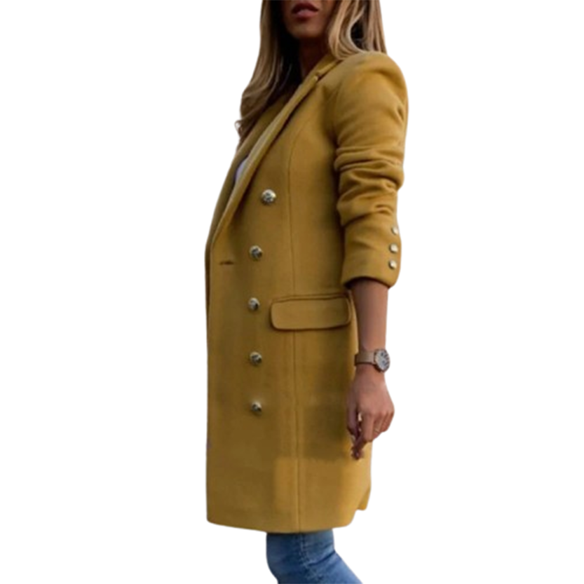 Funki Findz | Jackets | Women's Military Style Buttoned Overcoat