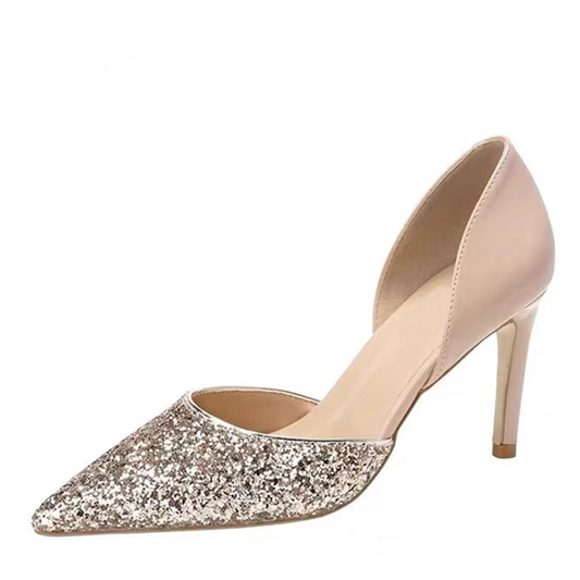Funki Findz | Shoes | Women's Leather Sequin Glitter Bridal Shoe