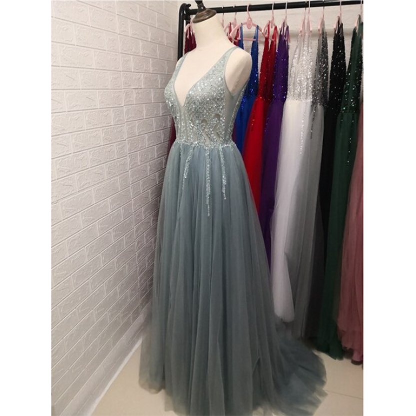 Funki Findz | Dresses | Women's Long Chiffon Tulle Prom Dress