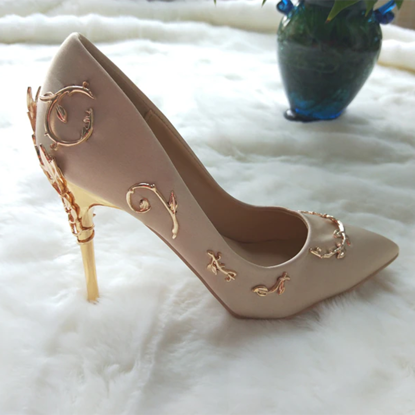 Funki Findz | Shoes | Women's Elegant Silk Formal Prom Stilettos