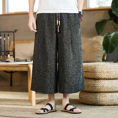 Funki Findz | Pants | Men's Long Japanese Kimono Wide Shorts