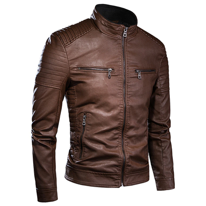 Funki Findz | Jackets | Men's Motorcycle Faux Leather Jacket
