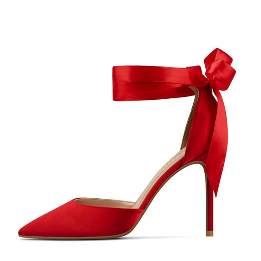 Funki Findz | Shoes | Women's Luxury Satin Bow Tie Stilettos