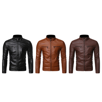 Funki Findz | Jackets | Men's Motorcycle Faux Leather Jacket