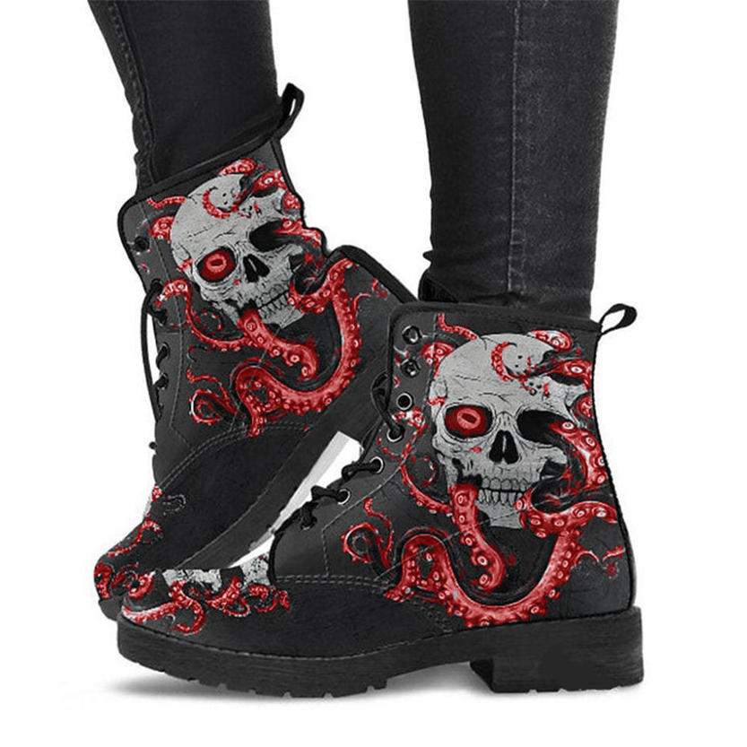Funki Findz | Boots | Women's British Style Lace up Ankle Boots