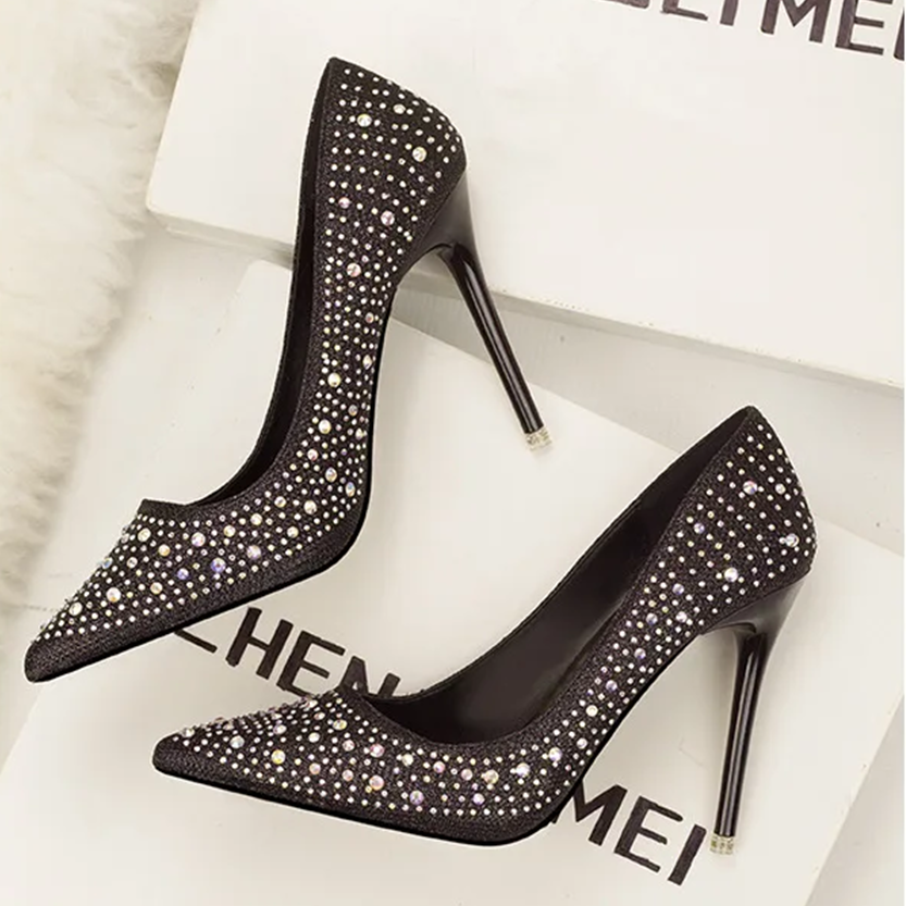 Funki Findz | Shoes | Women's Rhinestone Sparkly Prom Shoes