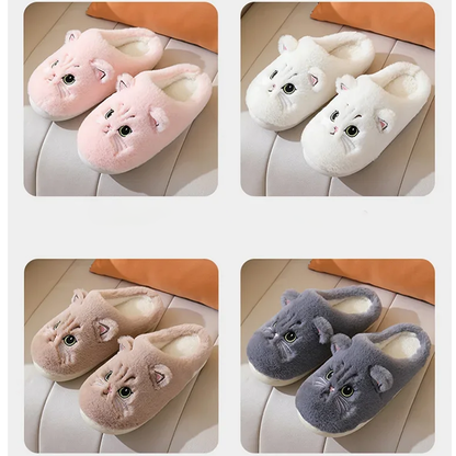 Funki Findz | Shoes | Women's Cute Cozy Cartoon Cat Slippers