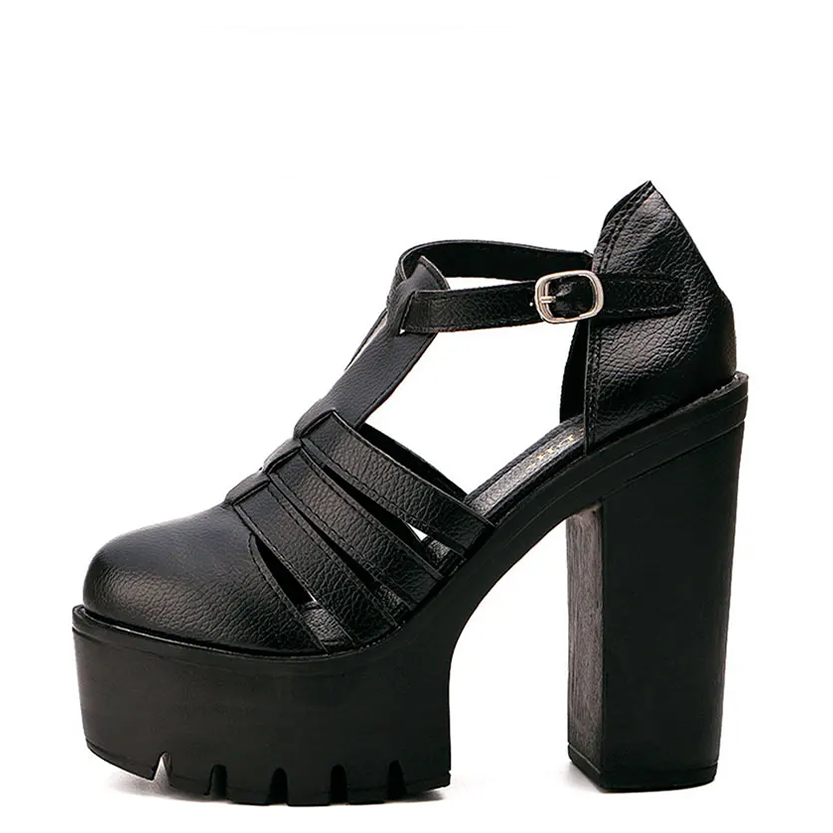Funki Findz | Shoes | Women's Gothic Punk High Chunky Sandal